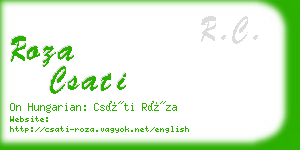 roza csati business card